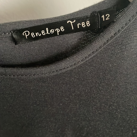 Gray dress with sequin & lace short sleeves. Great condition. - Picture 5 of 5